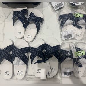 Janie and Jack Kids Navy Blue Sandals